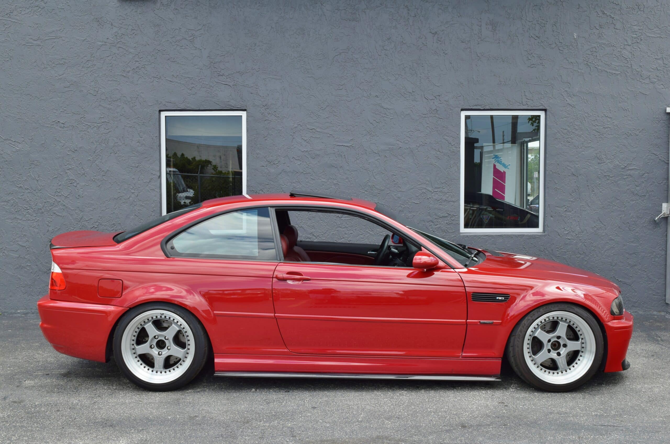 2002 BMW M3 E46 6 Speed Manual Imola Red/Red interior Supercharged-Airlift Suspension-Over $40,000 in Reciepts