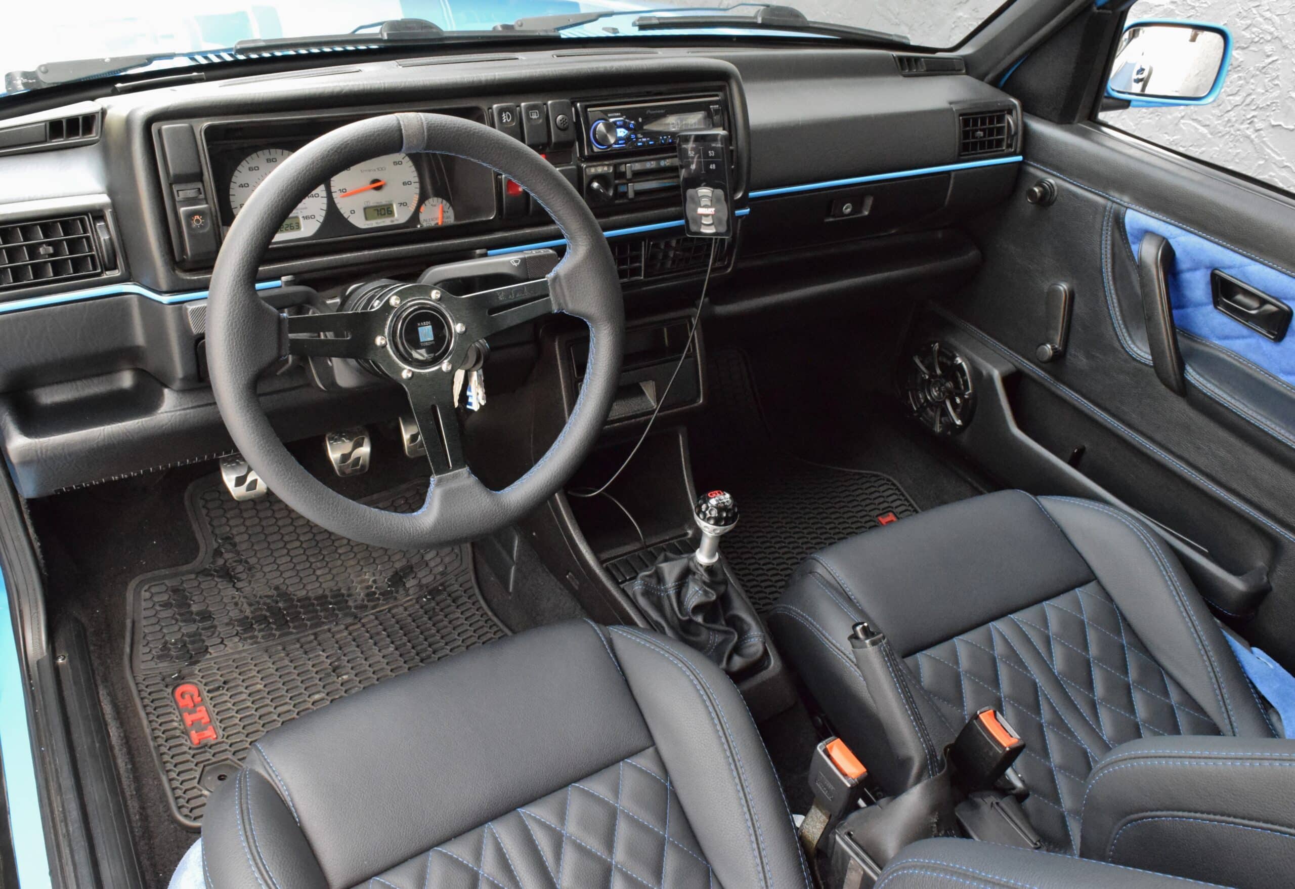 1992 Volkswagen Golf MK2 GTI VR6 SWAP Voodoo Blue Custom Paint-Airlift Suspension-CCW Wheels-Custom Interior-SHOW CAR