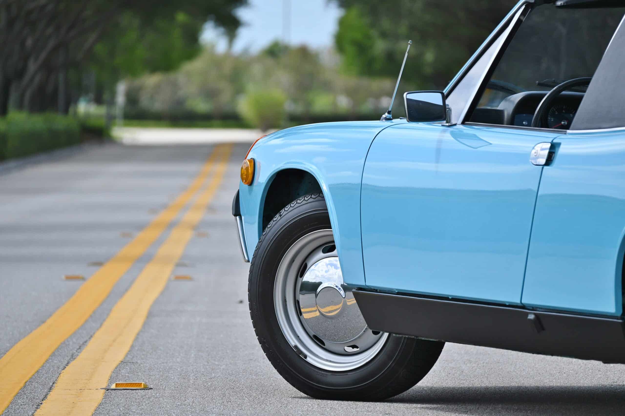 1973 Porsche 914 1 OWNER – 13,995 ACTUAL MILES -ORIGINAL PAINT – TIME CAPSULE OLYMPIC BLUE – SURVIVOR – ORIGINAL TITLE
