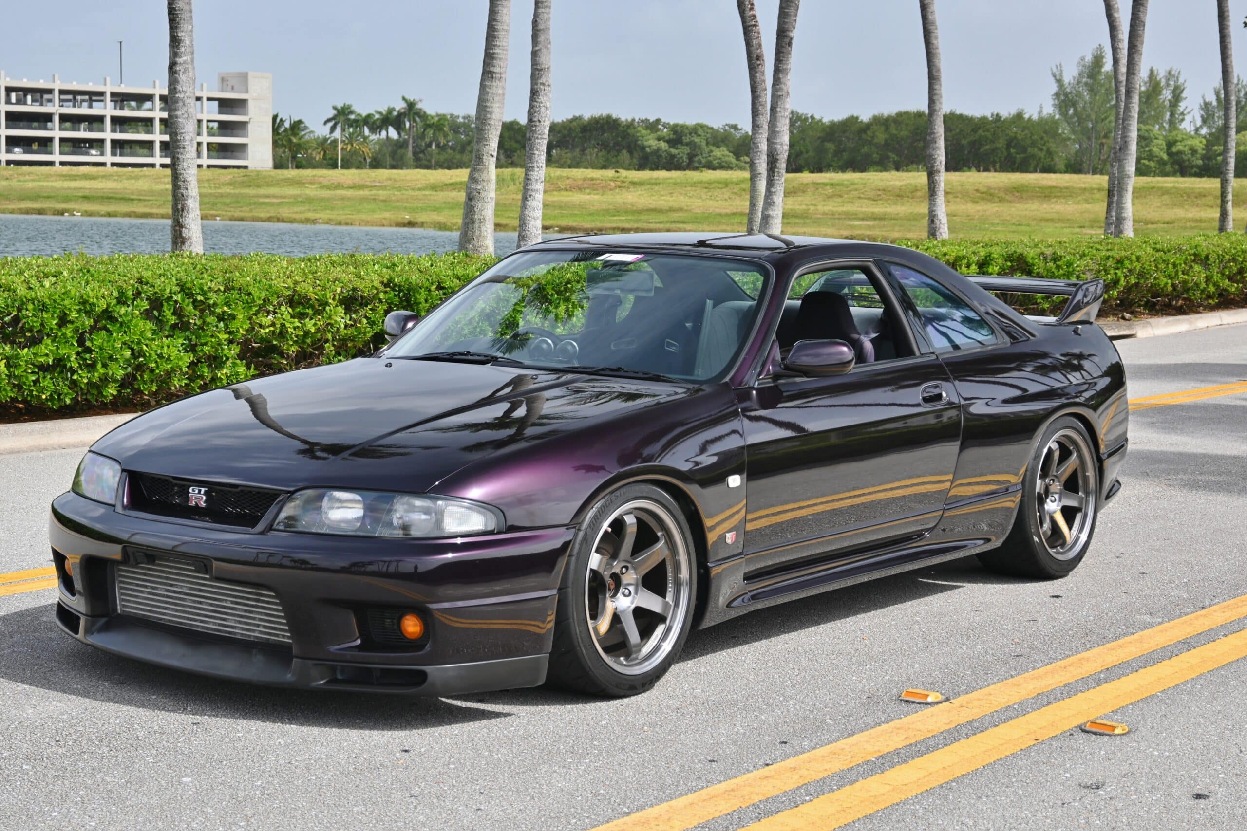 1995 Nissan Gt R R33 Skyline Midnight Purple T88 Single Turbo Hks Supporting Mods R34 Gtr 