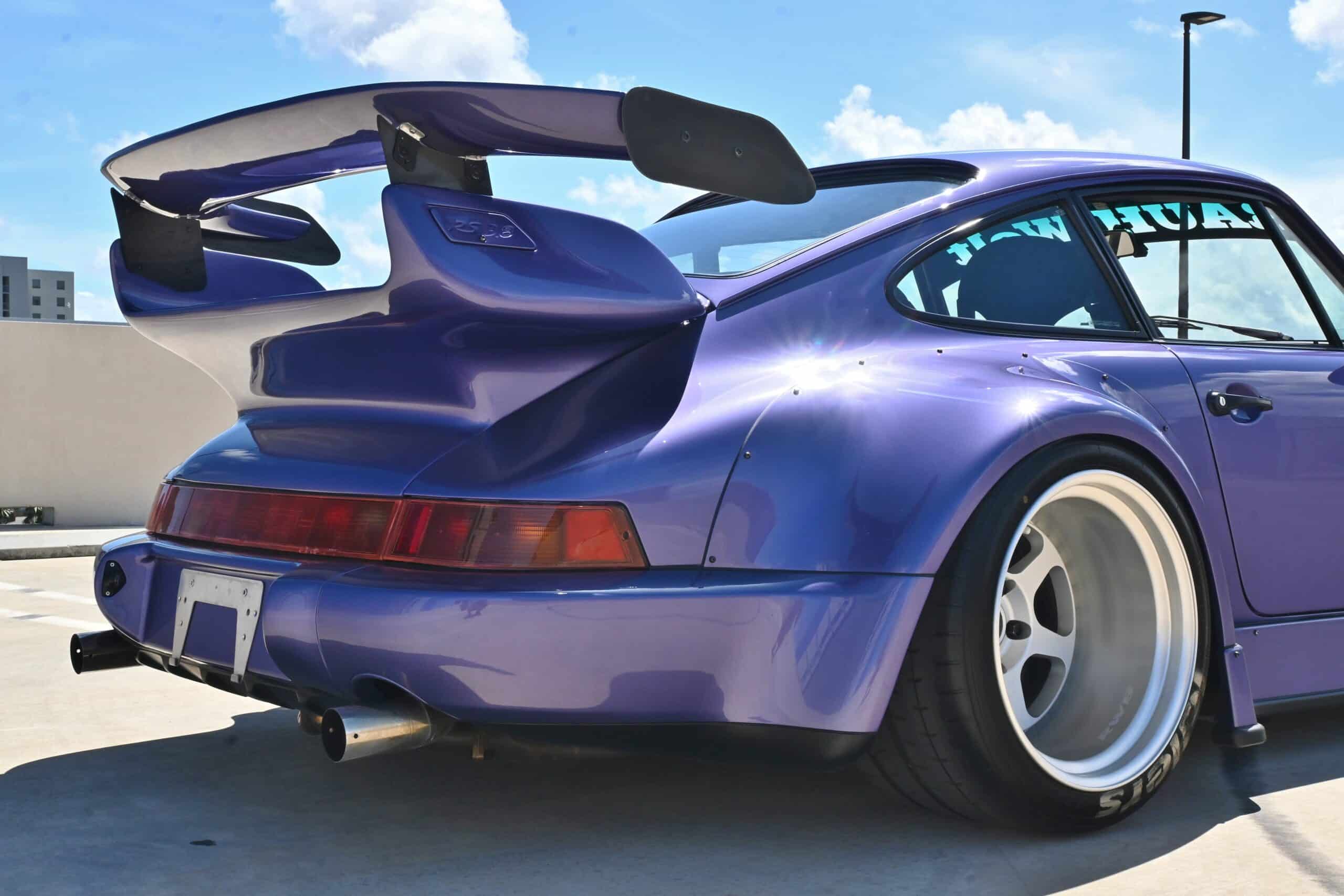 1993 Porsche 911 964 RWB Widebody Violet Blue Metallic /Slicktop/Custom Headers/Exhaust/ Euro -ROW /Only 36k Miles Euro / ROW