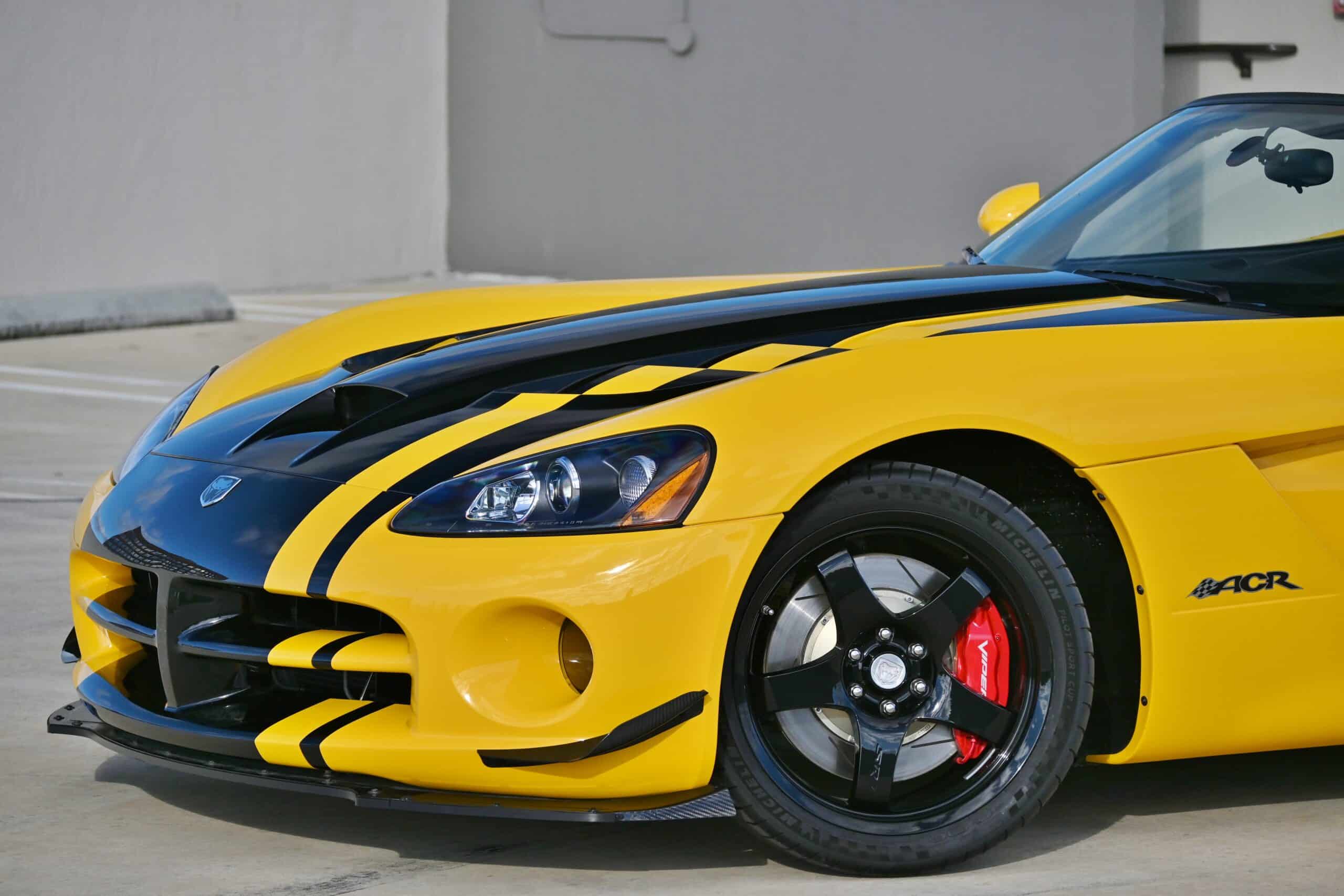 2010 Dodge Viper ACR SRT 10 Roadster 1 of 3 Yellow ACR Convertibles- Original Window Sticker- only 2k Miles -LIKE NEW