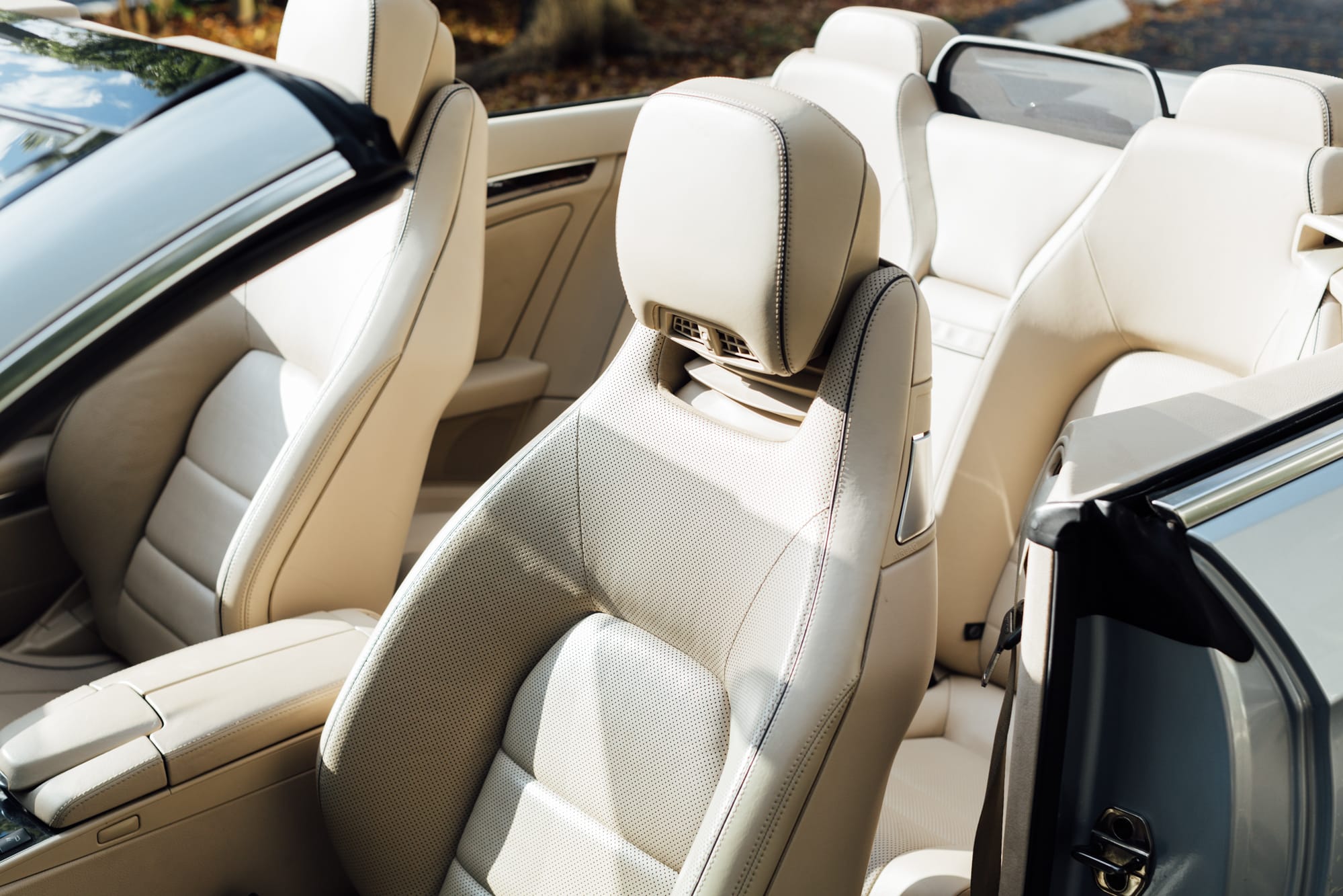 2014 Mercedes-Benz E550 Cabriolet – 53K Miles – Diamond Silver Metallic/Porcelain Nappa Leather – AMG Sport Line – Open Air Cruiser