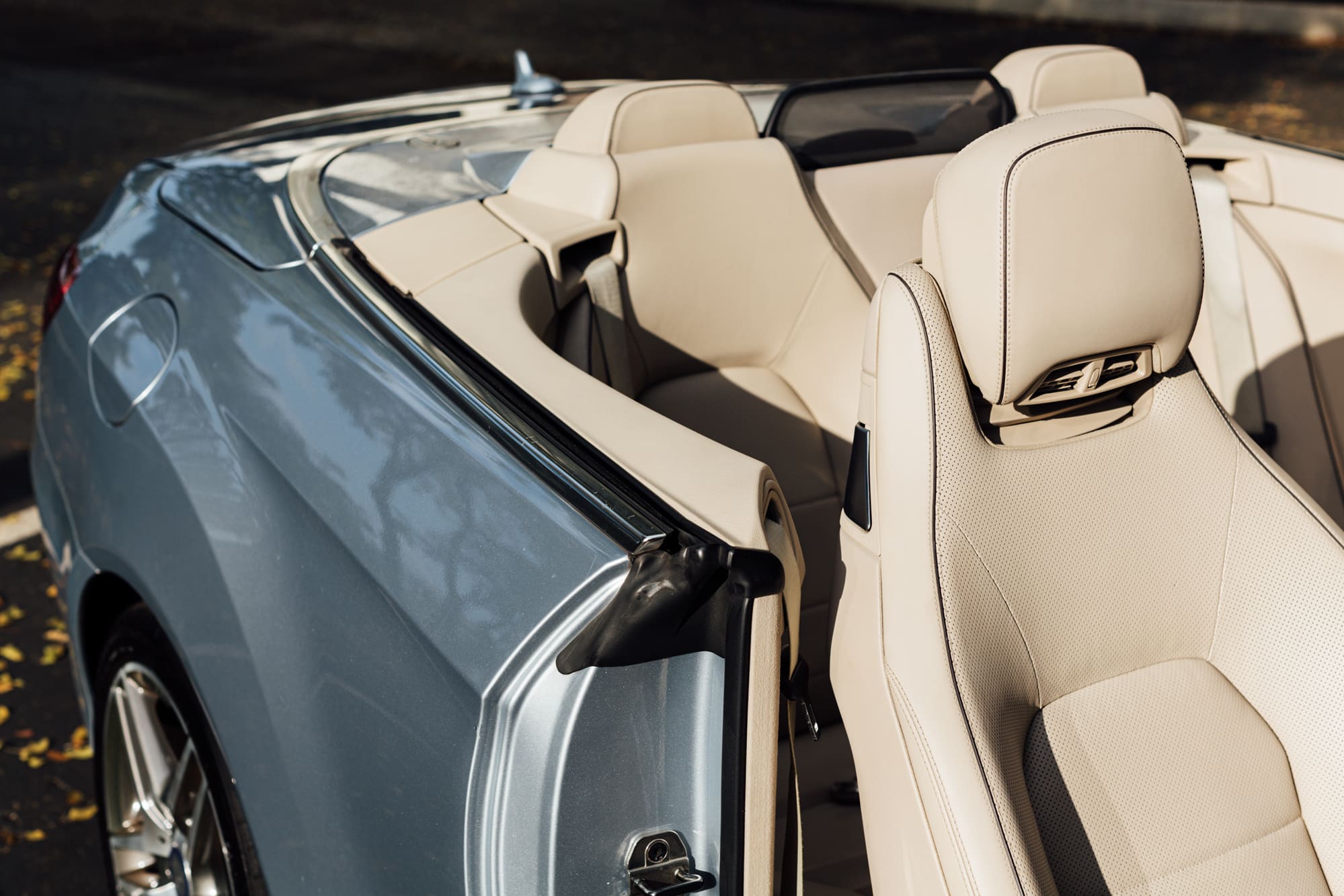 2014 Mercedes-Benz E550 Cabriolet – 53K Miles – Diamond Silver Metallic/Porcelain Nappa Leather – AMG Sport Line – Open Air Cruiser
