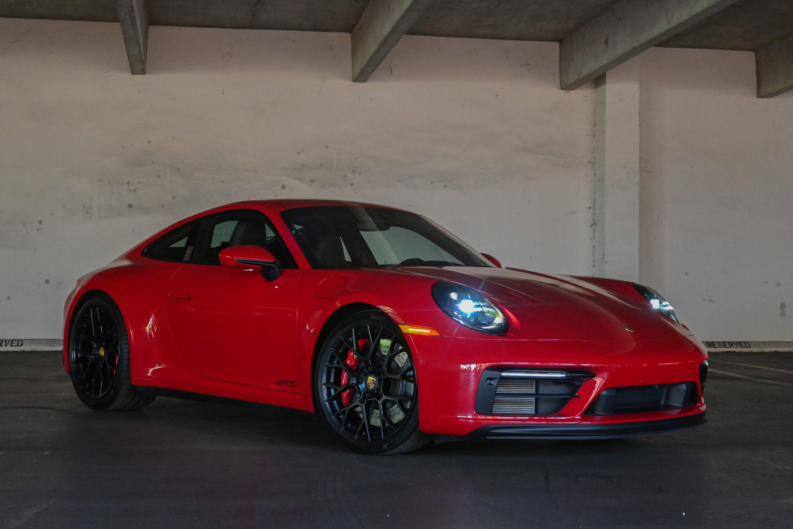 2022 Porsche 911 Carrera 4 GTS | 7-speed Manual | 3200 Original Miles |  Carmine Red on Truffle Brown | Well-Optioned - RMC Miami